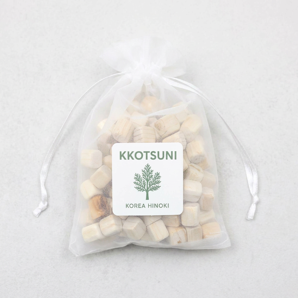 꽃순이 편백나무 큐브칩, 45g, 10개