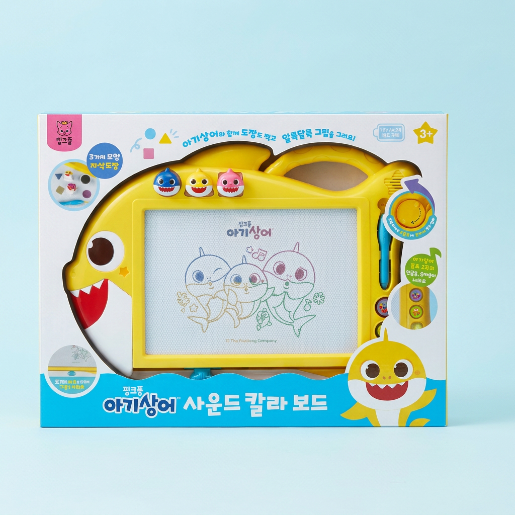 피노키오 핑크퐁 아기상어 사운드 칼라보드, 1개
