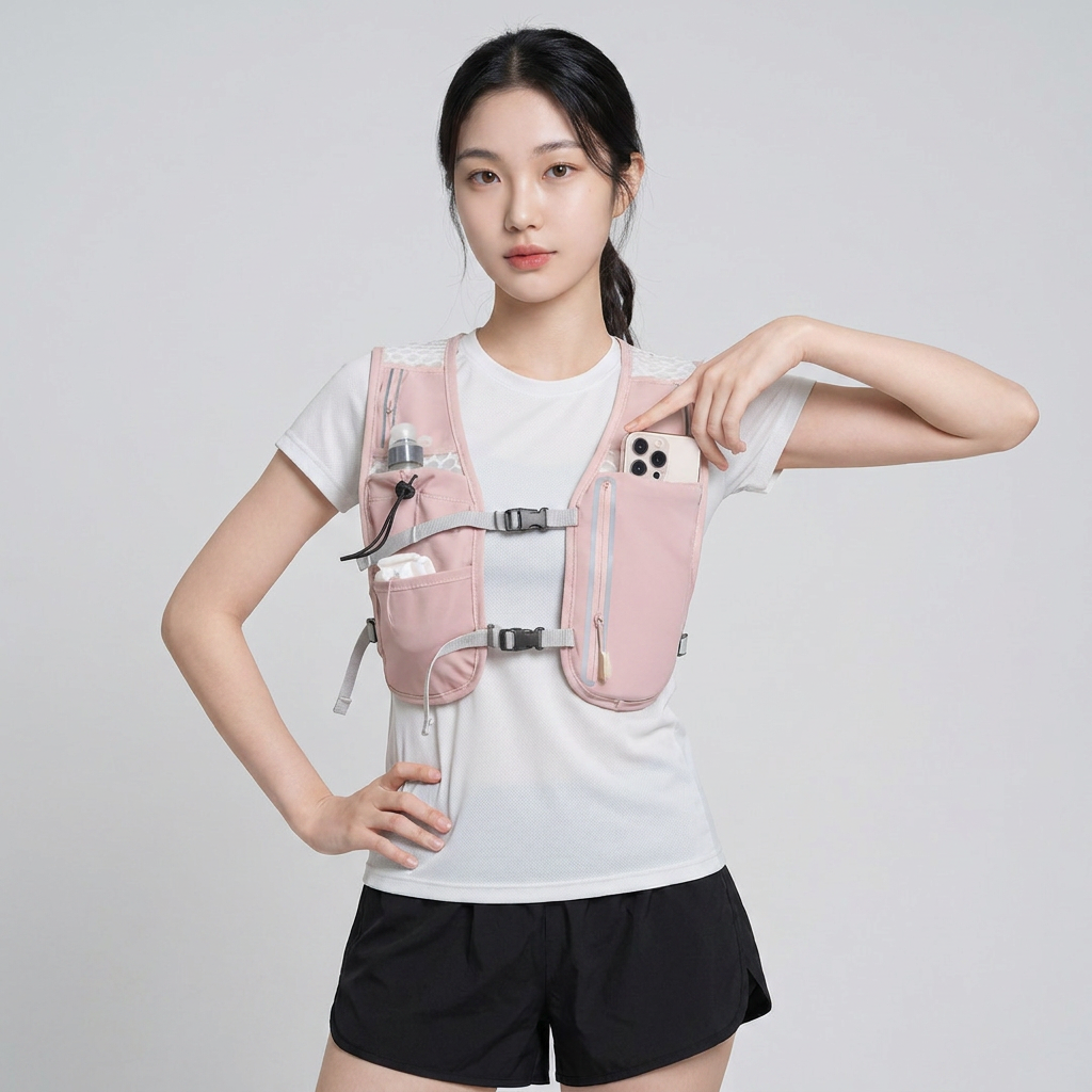 벤투로스 초경량 트레일러닝 조끼, 핑크, free