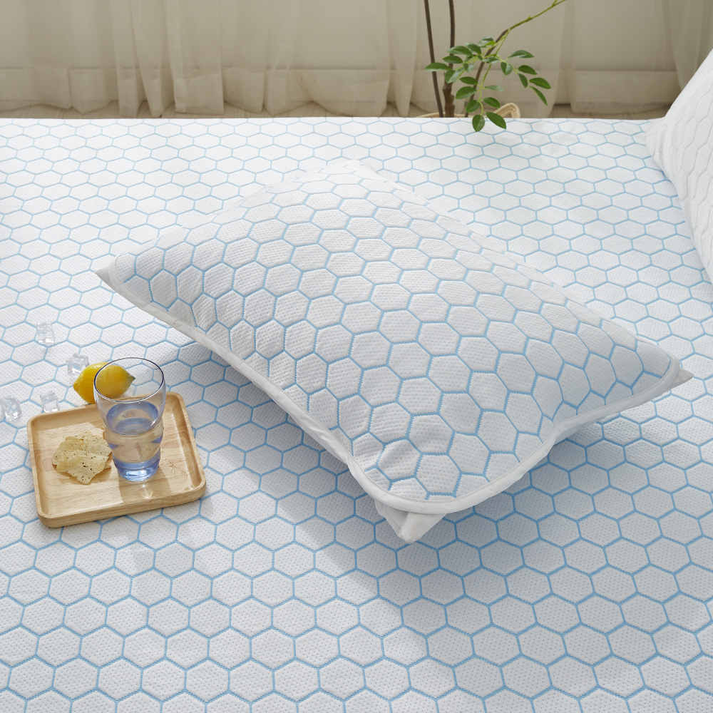 아이스쿨 항균 냉감패드, 블루, SS , 베개커버 1장