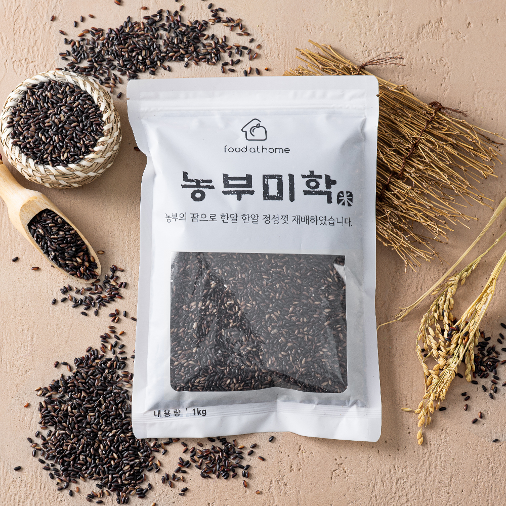 농부미학 국내산 찰흑미, 1kg, 2개