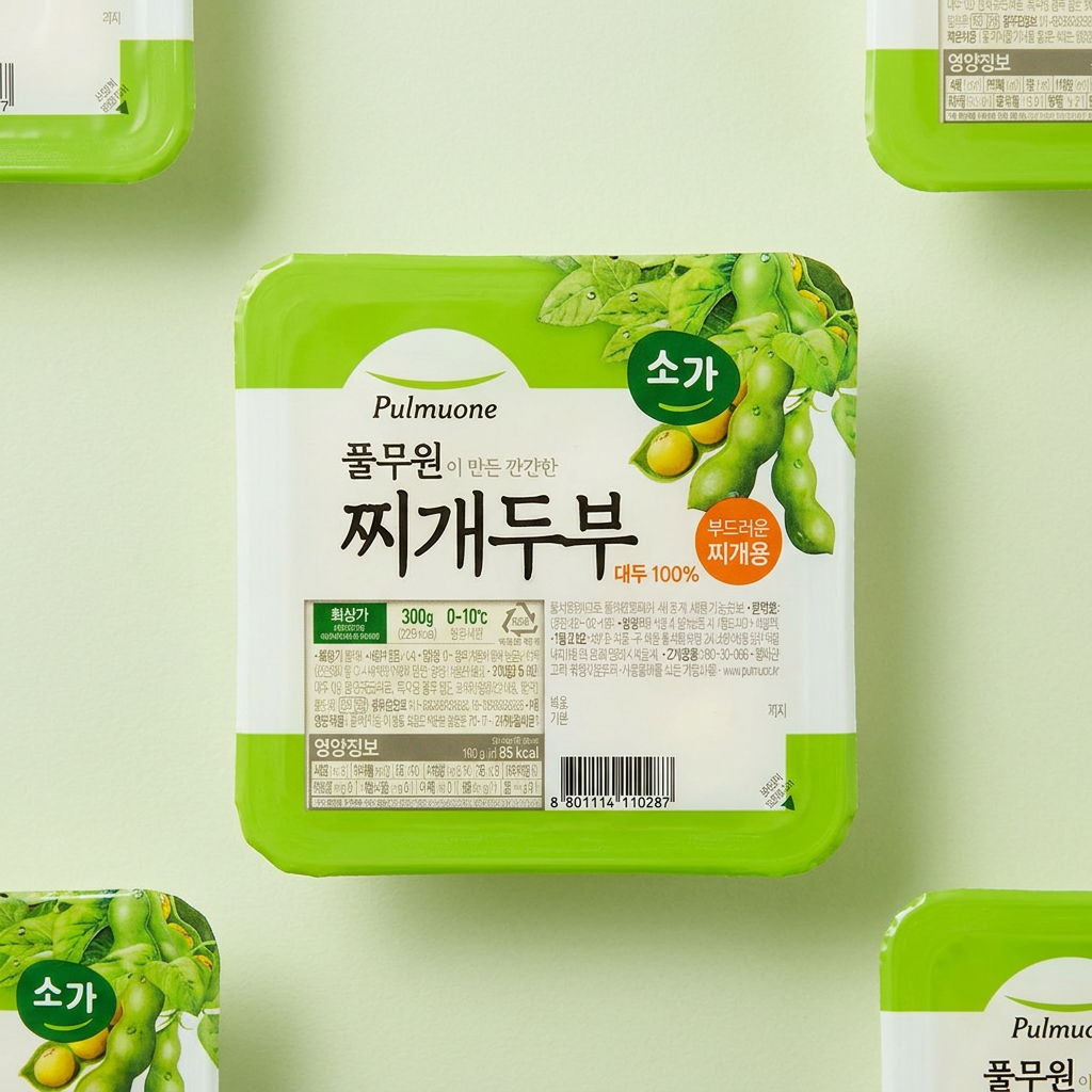 풀무원 찌개두부, 300g, 4개