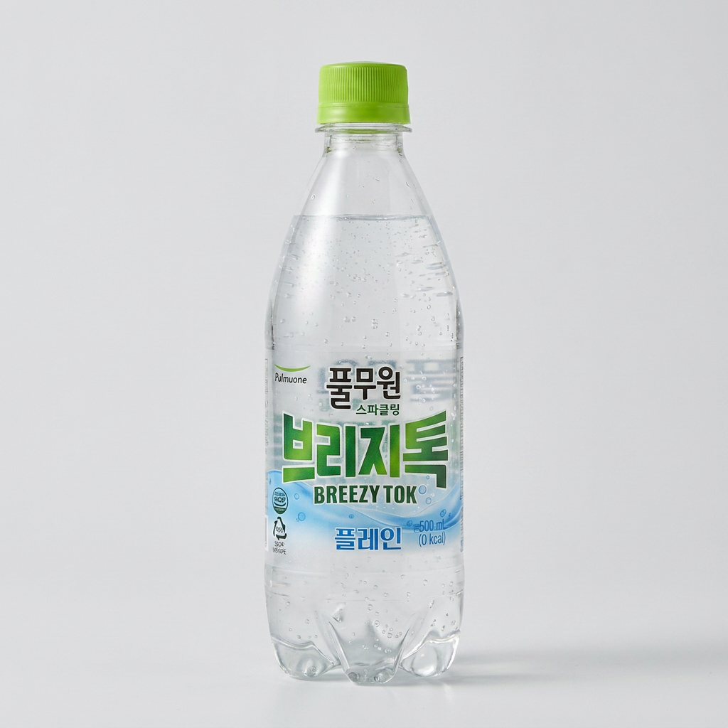 풀무원 브리지톡 탄산수 플레인, 500ml, 20개