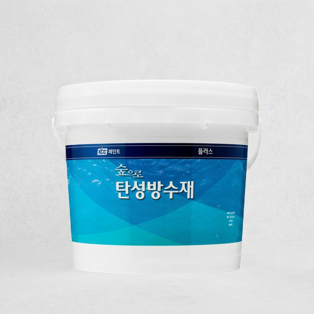 KCC 숲으로 탄성방수재 플러스, 회색, 4kg, 1팩