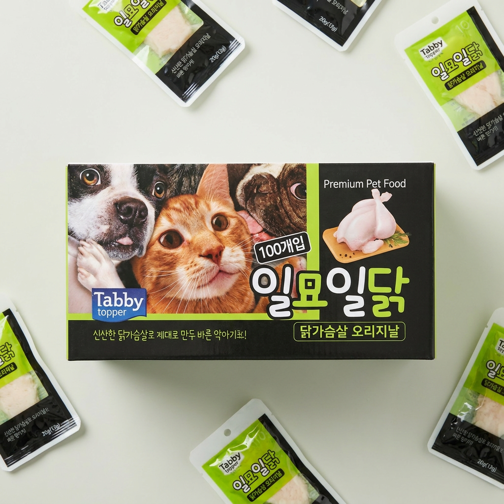 테비토퍼 일묘일닭 닭가슴살 고양이 간식, 20g, 100개입, 1개 가격 비교 테비토퍼 일묘일닭 닭가슴살 고양이 간식, 20g, 100개입, 1개