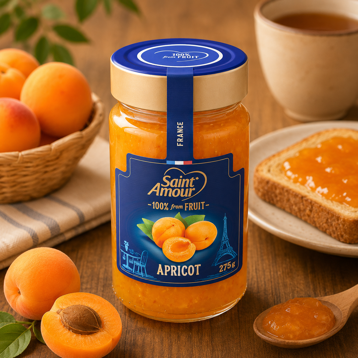 Saint Amour 살구잼, 275g, 1개