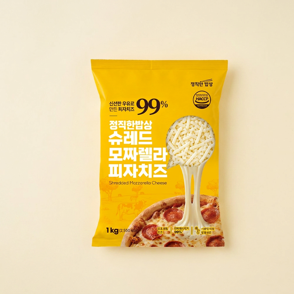 99 슈레드 모짜렐라 피자치즈, 1kg, 1개