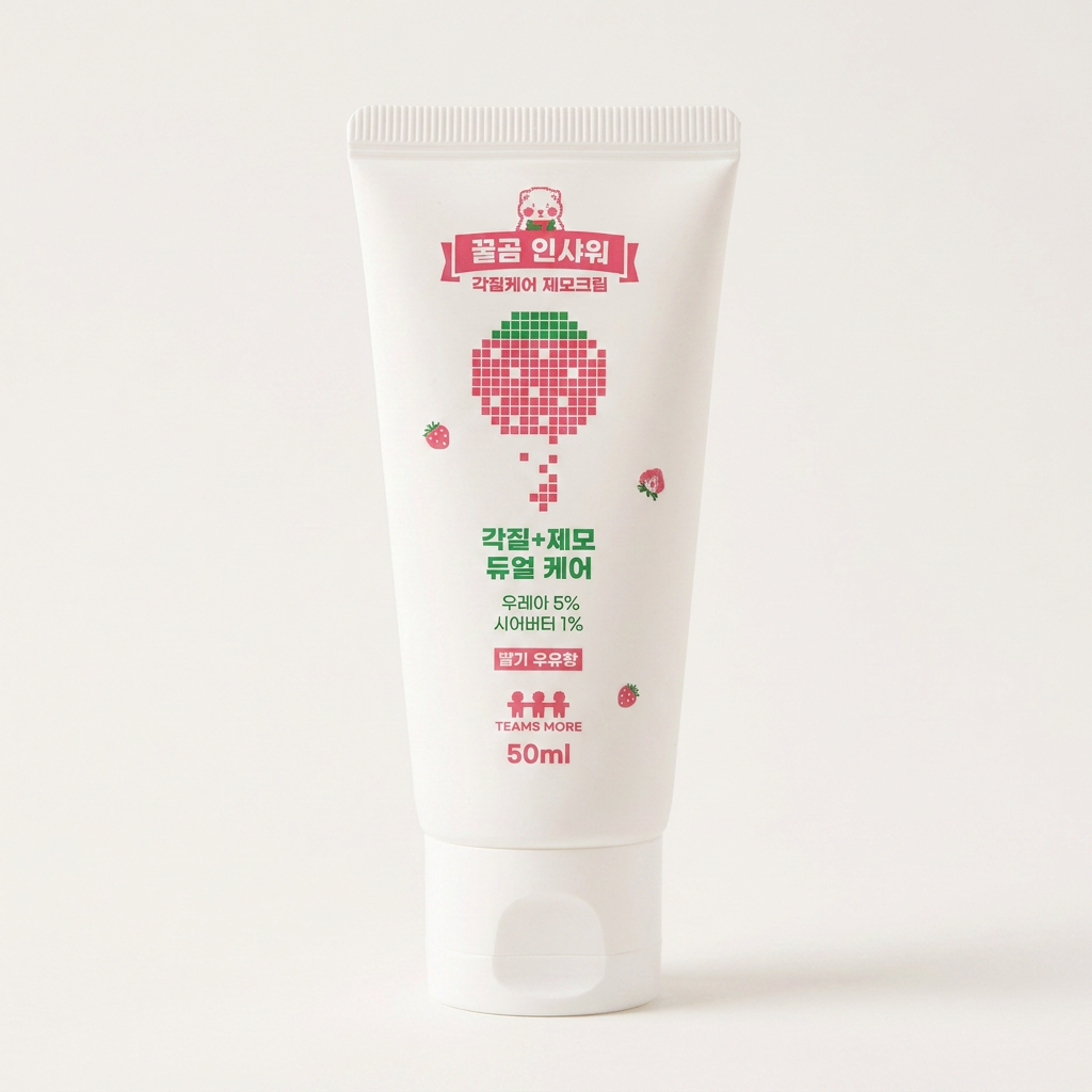 팀스모어 꿀곰 인샤워 각질케어 제모크림, 50ml, 1개