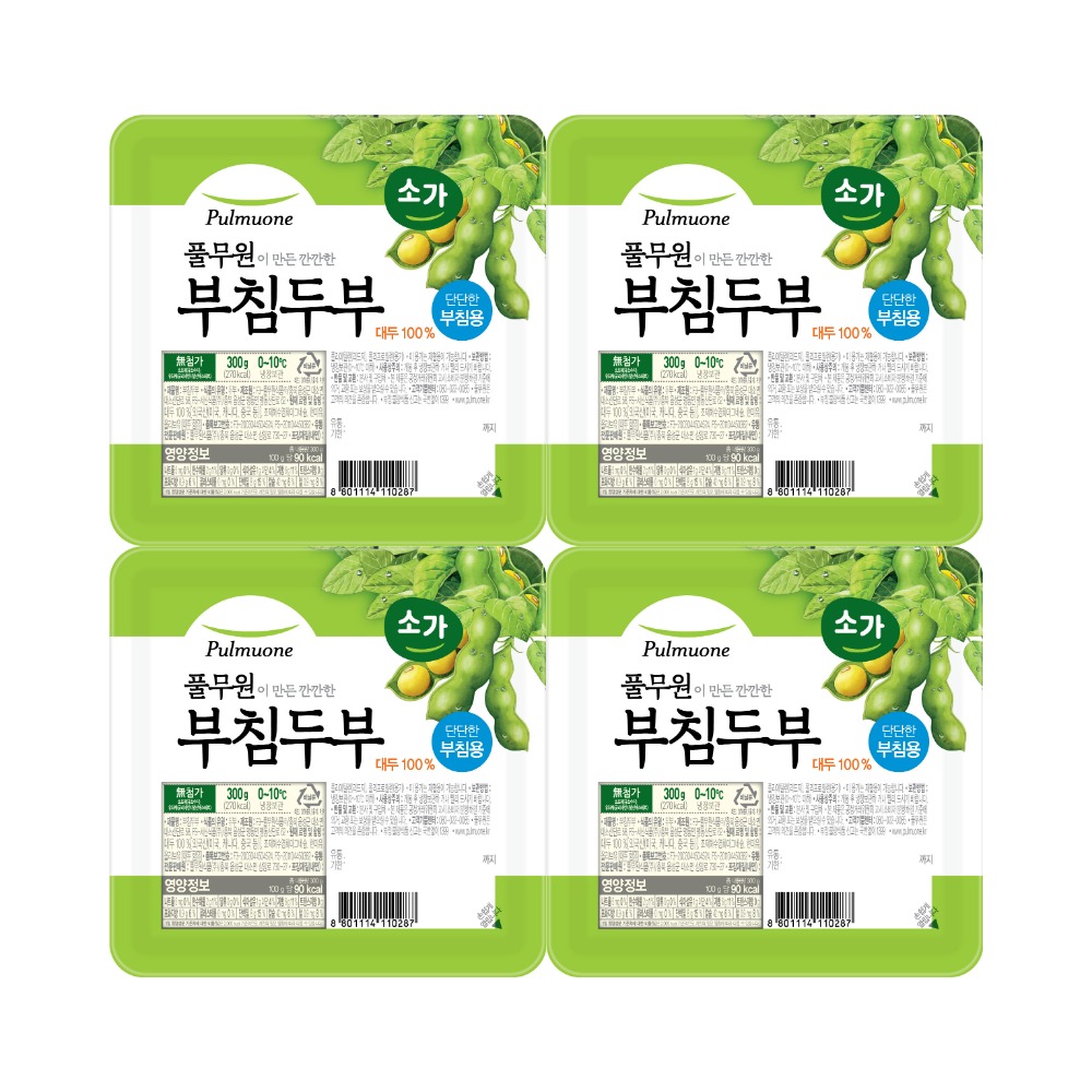 풀무원 부침두부, 조림용, 300g, 4개