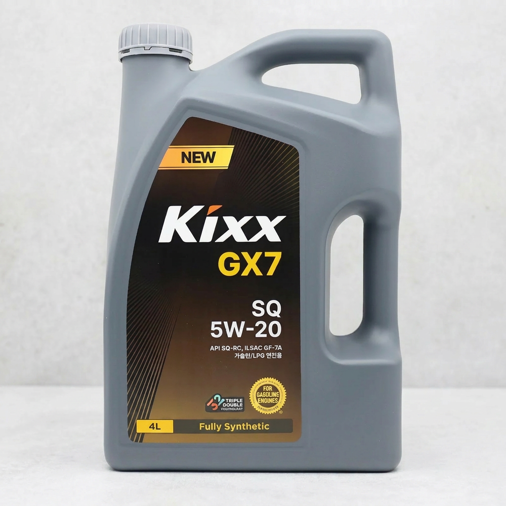 킥스 GX7 5W20 합성 엔진오일 가솔린 LPG 하이브리드, 4L, 2개