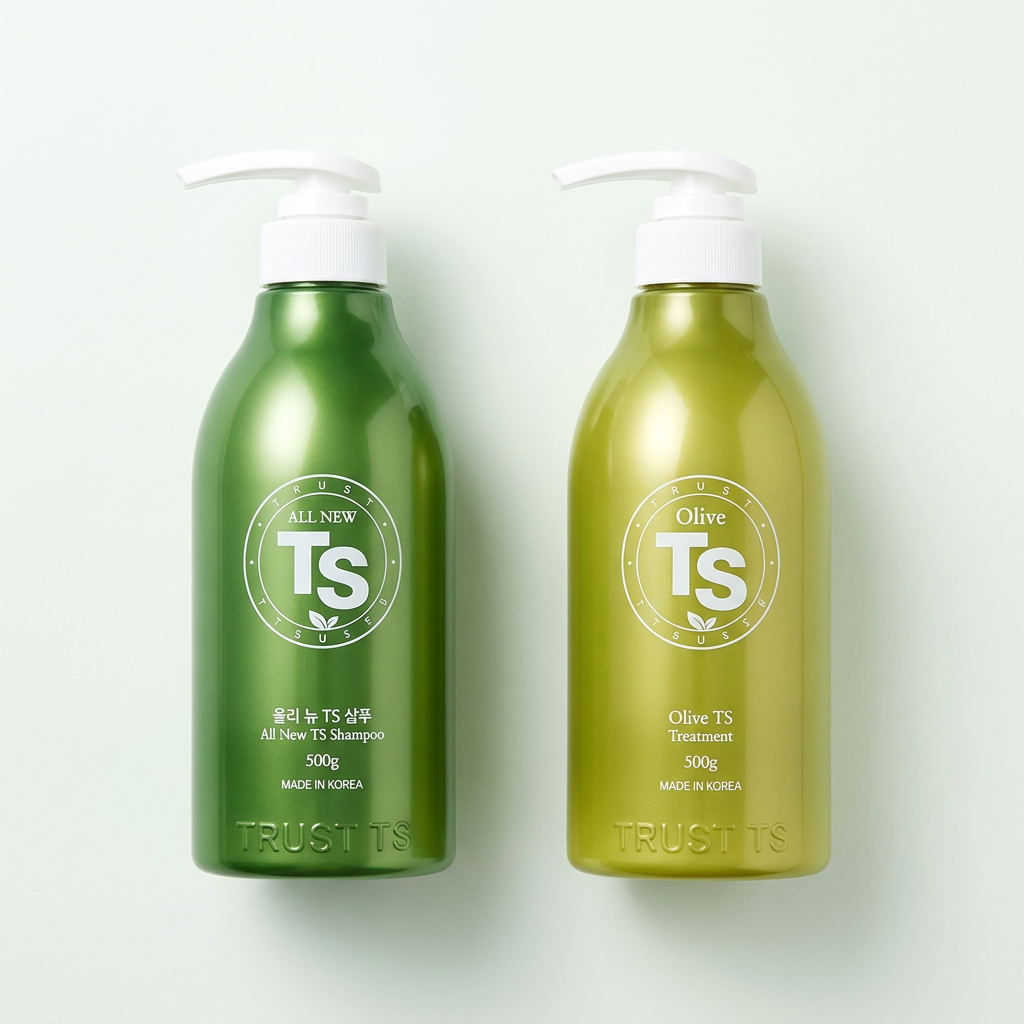 TS 올뉴 TS 샴푸 + 올리브 TS 트리트먼트, 500g + 500g, 1세트