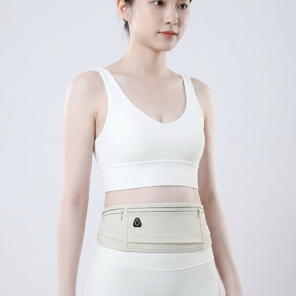 에어 메쉬 러닝 플립 벨트, 블랙, 1개