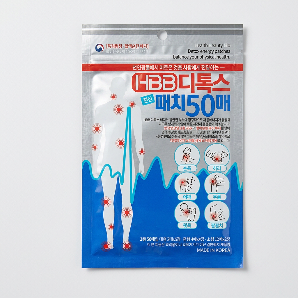 HBB 디톡스 패치, 50매, 1개