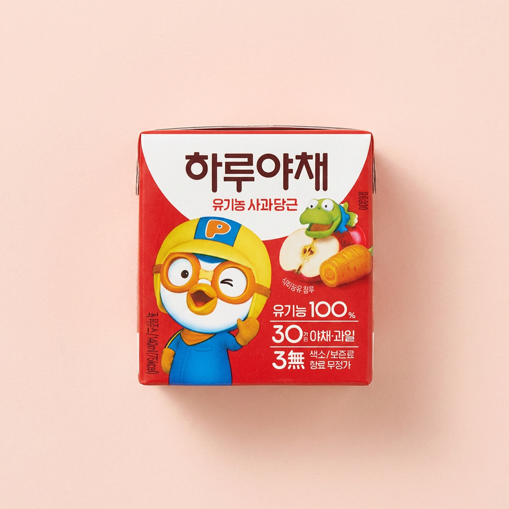 하루야채 유기농 사과당근, 140ml, 24개, 1박스