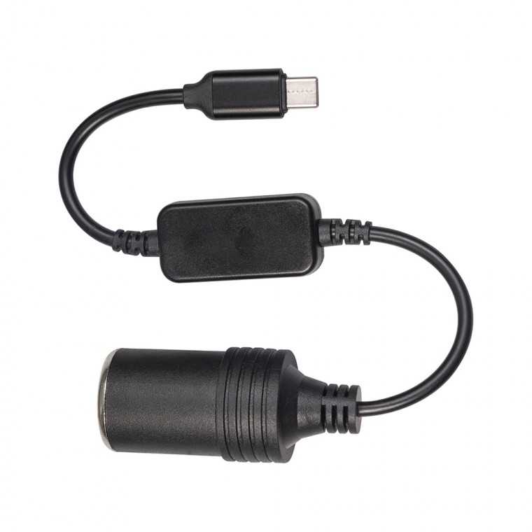 하이셀 5V TO 12V 시거잭 멀티 승압 변환젠더, USB 타입, C타입, 1A, 1개