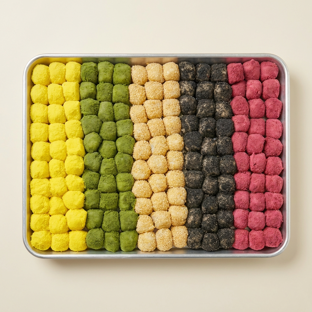 팥앙금 오색경단, 150개, 3kg, 1박스
