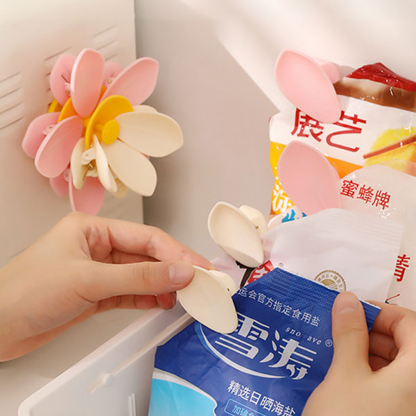 주식회사 초특가컴퍼니 꽃잎 밀봉 클립 세트, 랜덤, 2세트