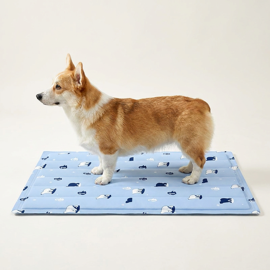 강아지 고양이 쿨매트 자가냉각 펫 쿨방석, 블루, 프리, 1세트