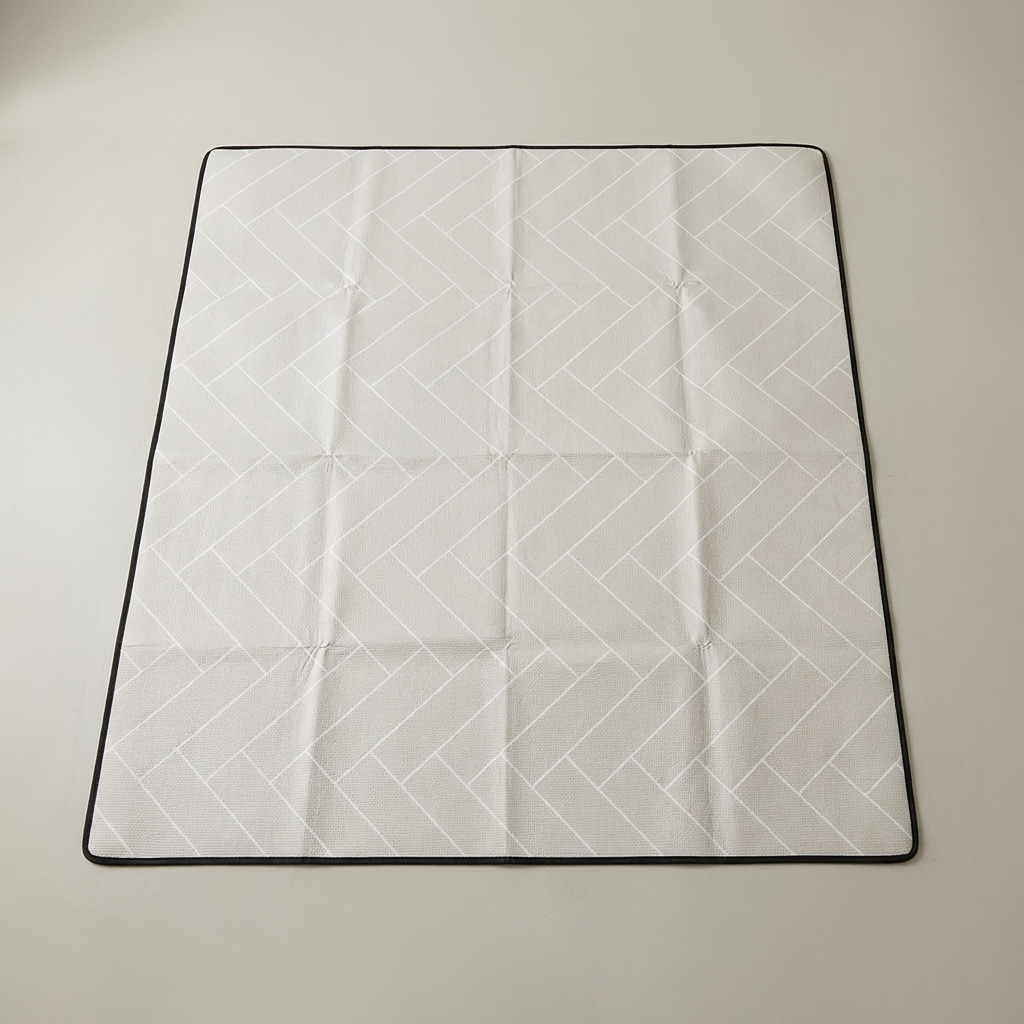 국민 PVC 피크닉 매트, 크림, 140X200cm