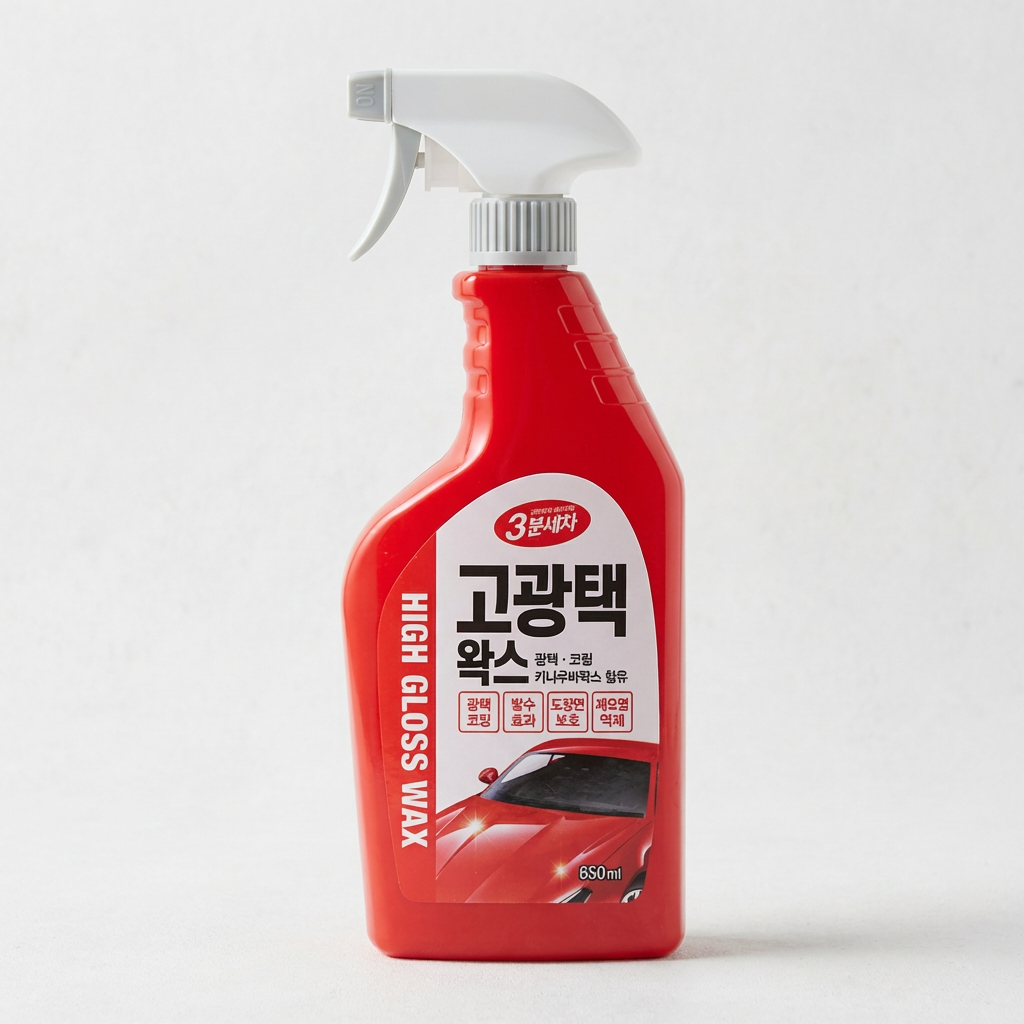 생활모듬 차량용 왁스 세차 고광택 왁스, 650ml, 1개
