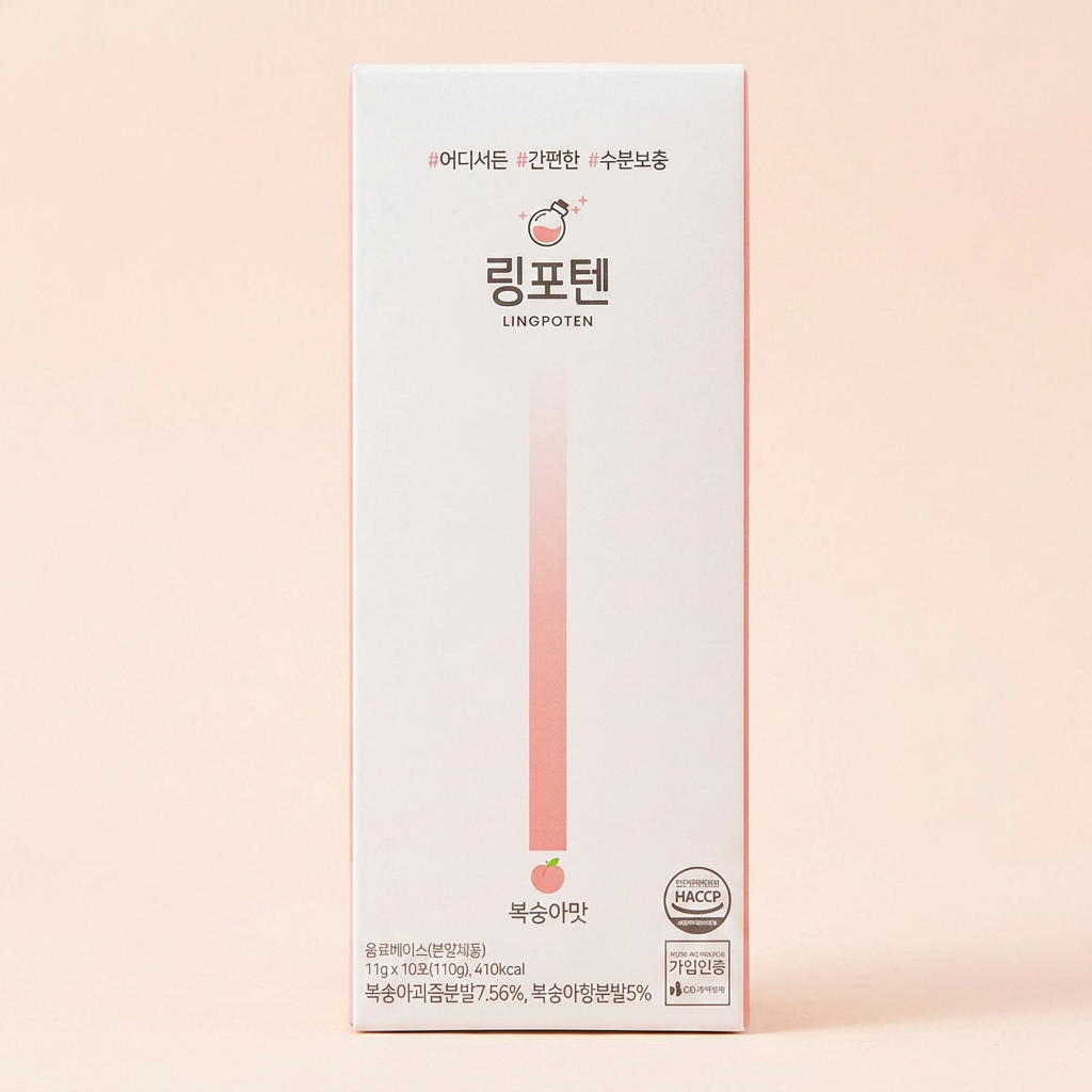 링포텐 복숭아맛, 11g, 10포, 3박스