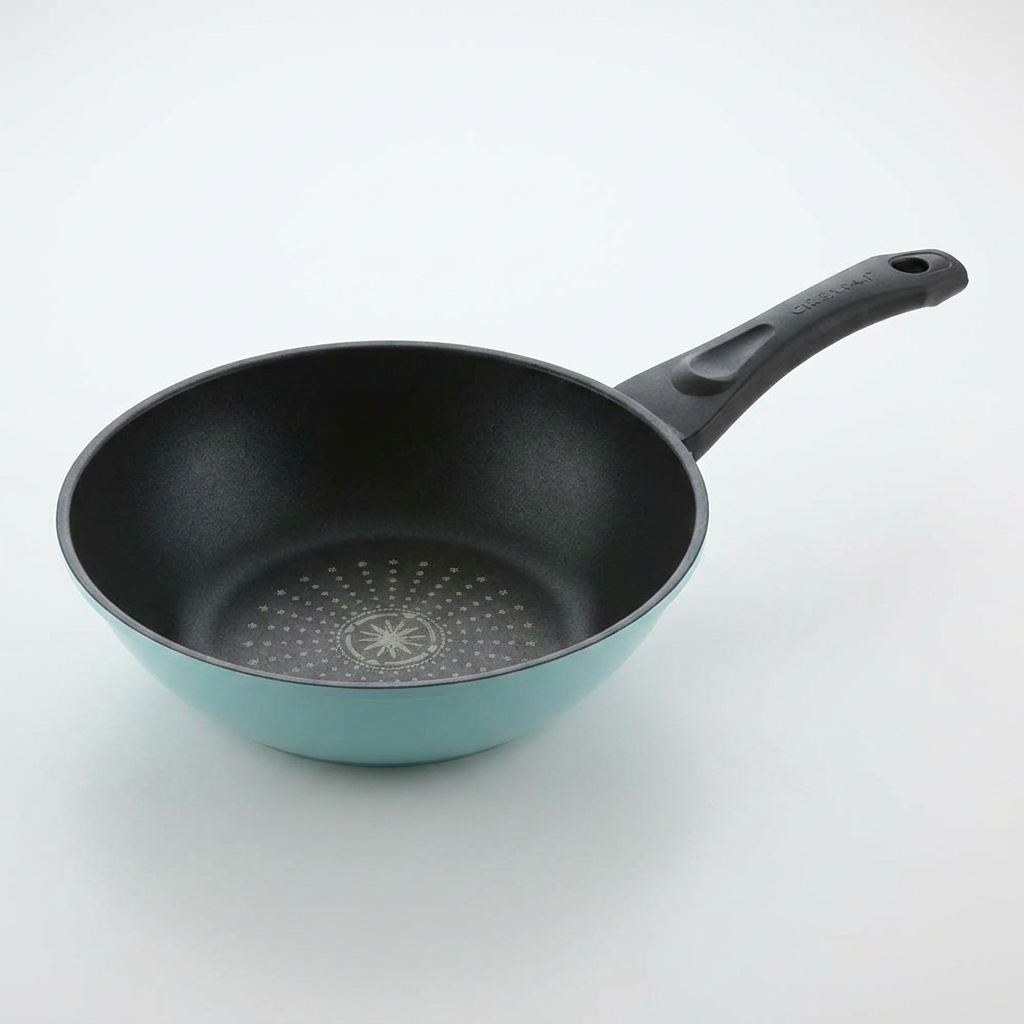 셰프라인 하트 다이아몬드 궁중팬, 하늘, 26cm, 1개