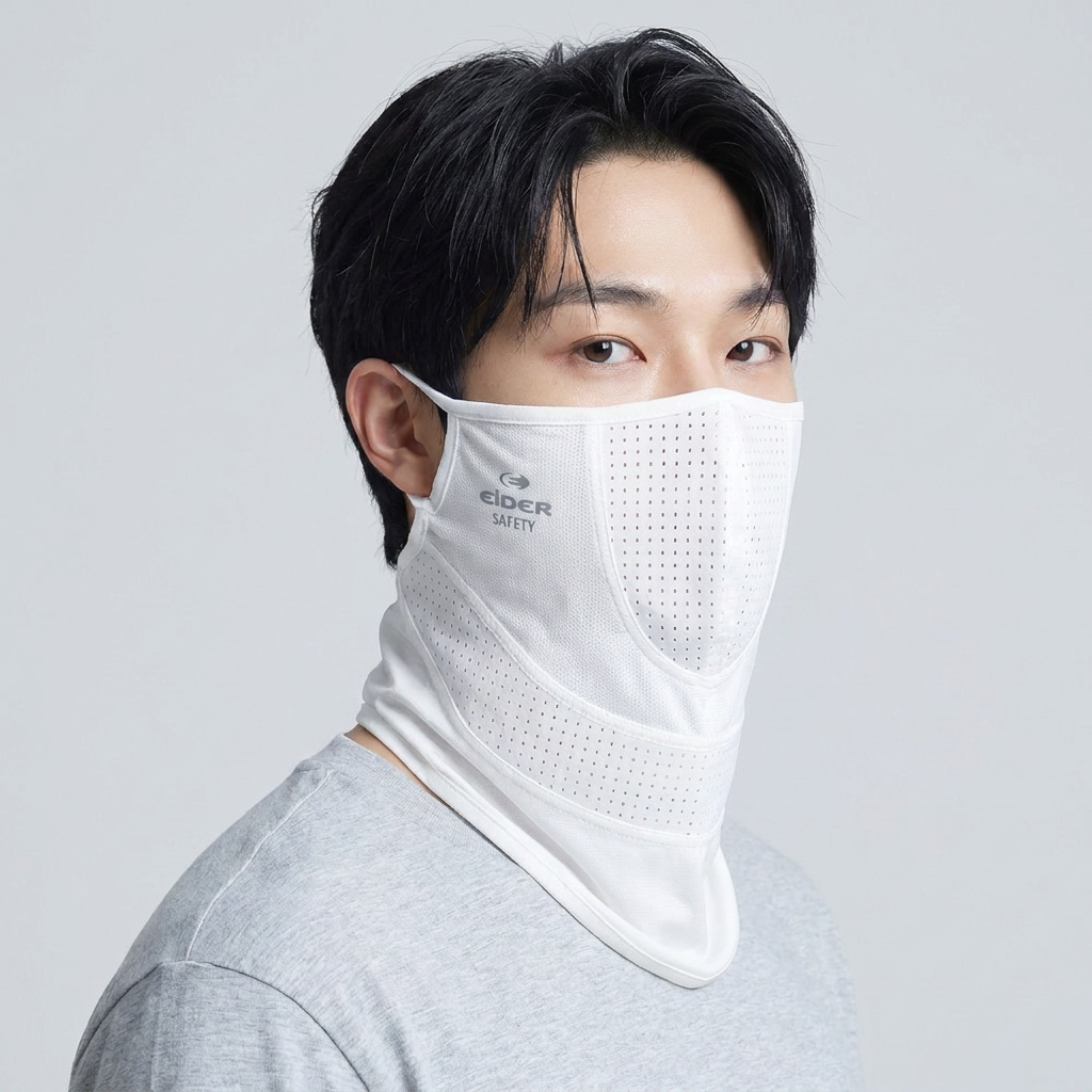 아이더세이프티 자외선차단 냉감 쿨템프 넥마스크, 화이트, 1개, FREE