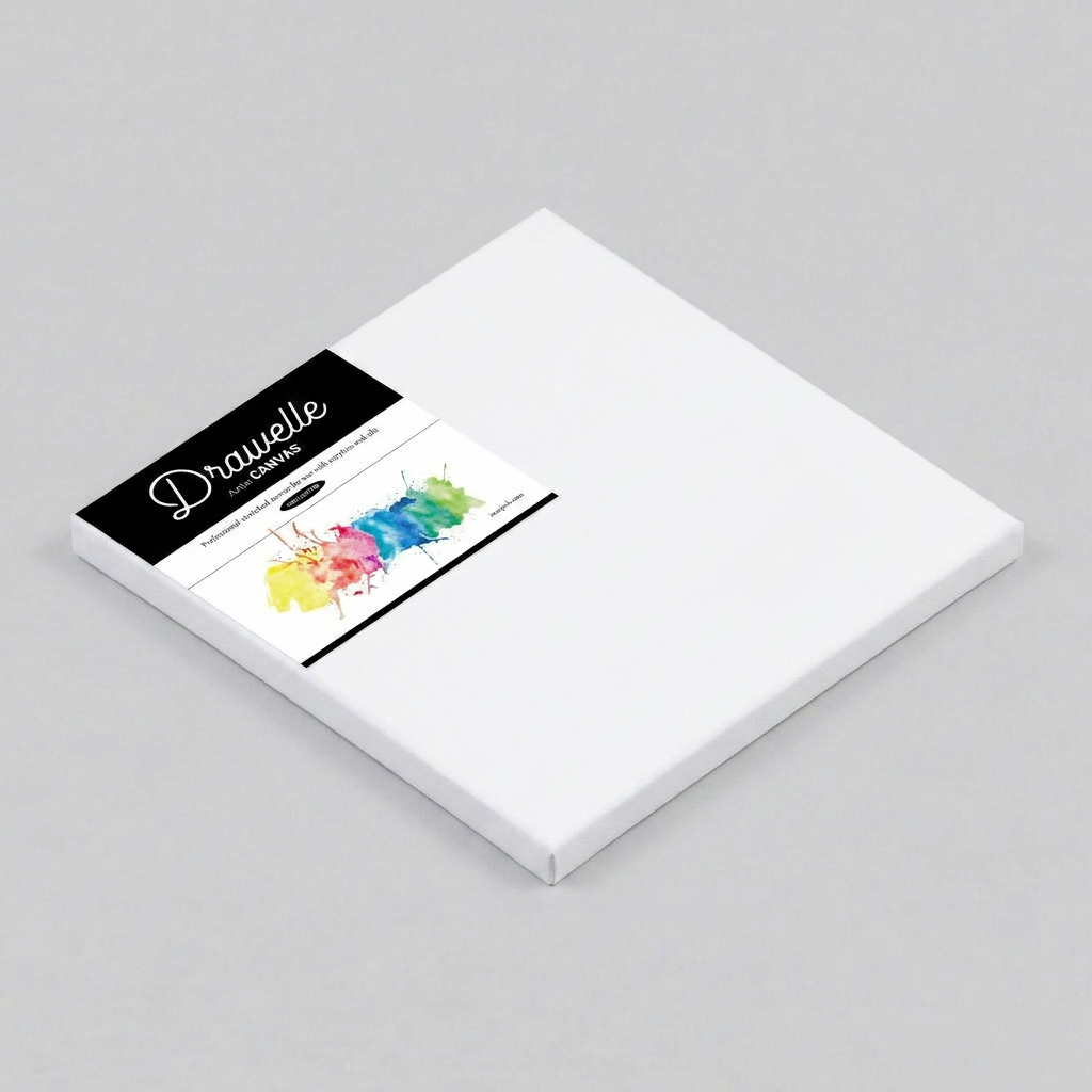 솜픽 드로웰 아크릴 유화 무지 캔버스 정사각 캔버스, 20x20cm, 5개