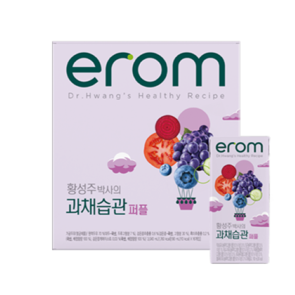 이롬 황성주 박사의 과채습관 퍼플, 190ml, 16개