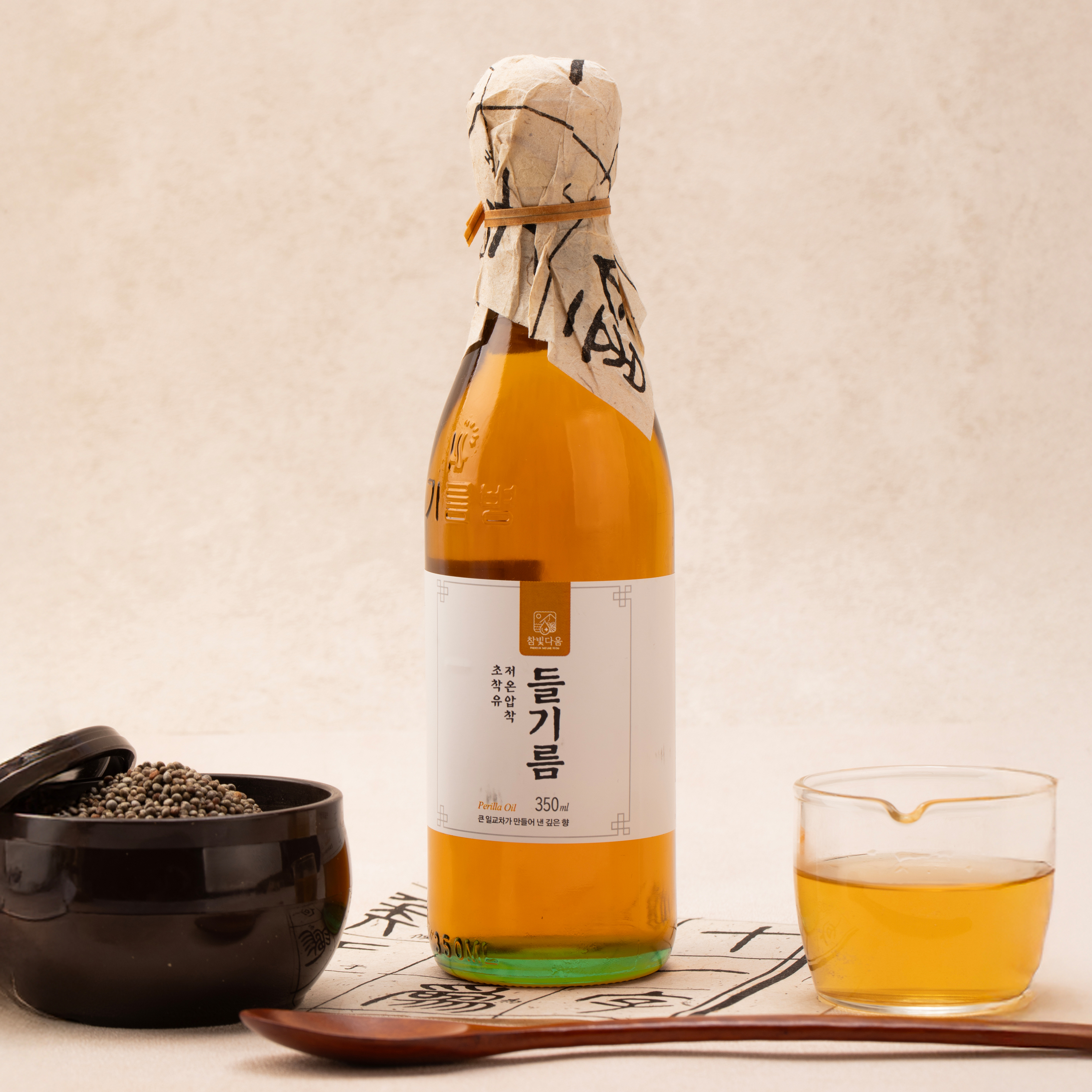 참빛다움 들기름, 저온압착 초착유 통들깨 오메가3, 350ml, 1개