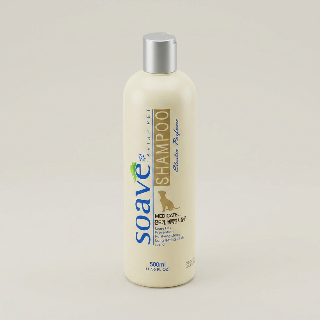 쏘아베 반려동물 이 벼룩 진드기 방지 샴푸, 500ml, 2개