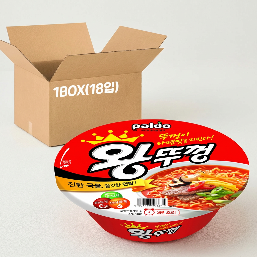 팔도 왕뚜껑, 110g, 18개, 1박스 가격 비교 팔도 왕뚜껑, 110g, 18개, 1박스