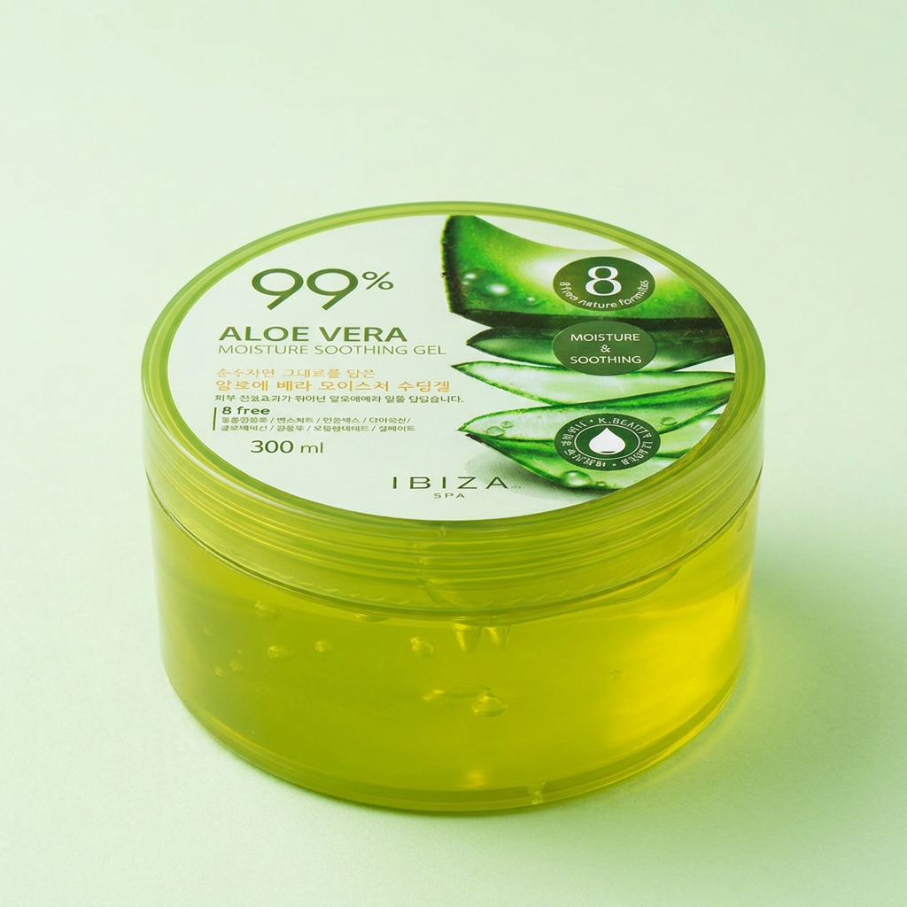 이비자 스파 알로에베라 모이스춰 수딩젤, 300ml, 8개