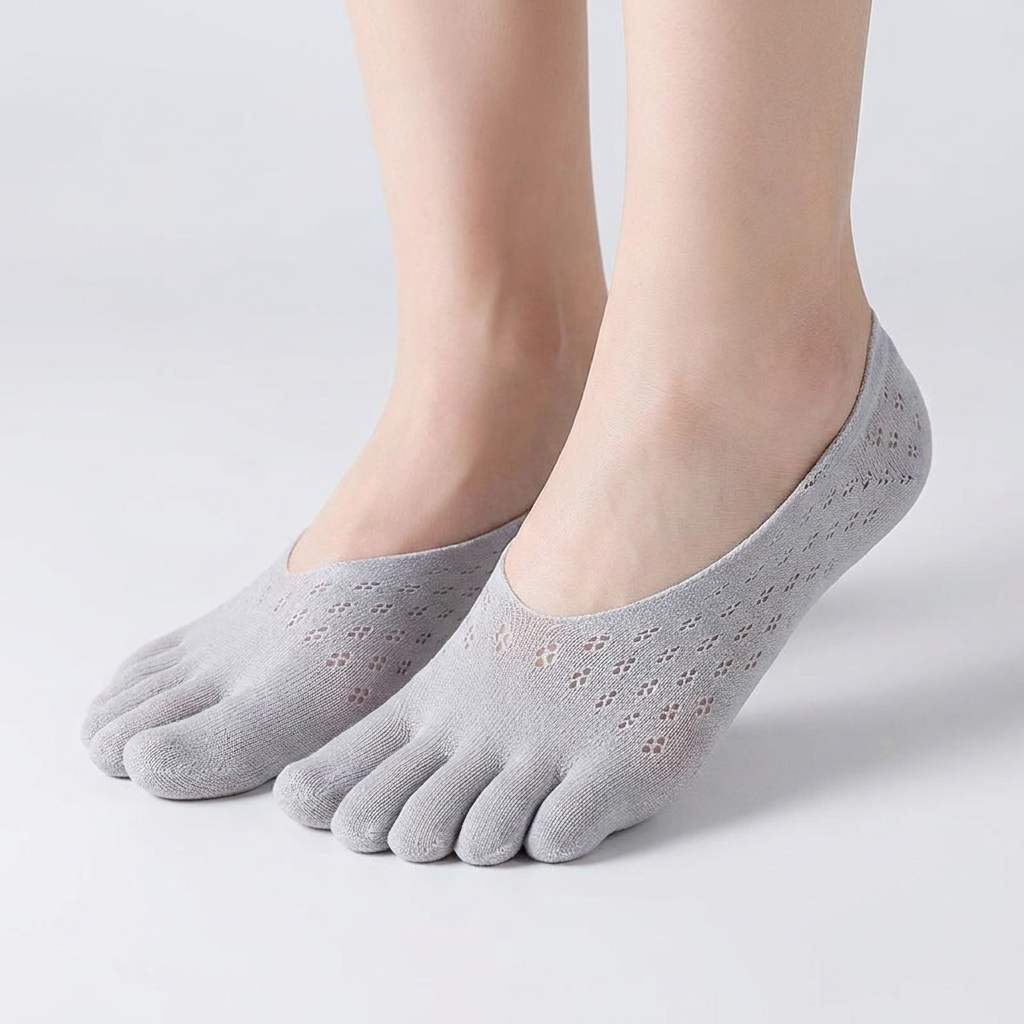 2+1 발냄새 싹 발가락 망사 덧신 요가양말 페이크삭스 양말 SOCK-FS-003, 블랙, FREE, 3개