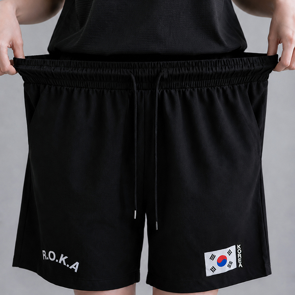 남여공용 아이스 쿨 로카 트레이닝 반바지, 블랙, 105