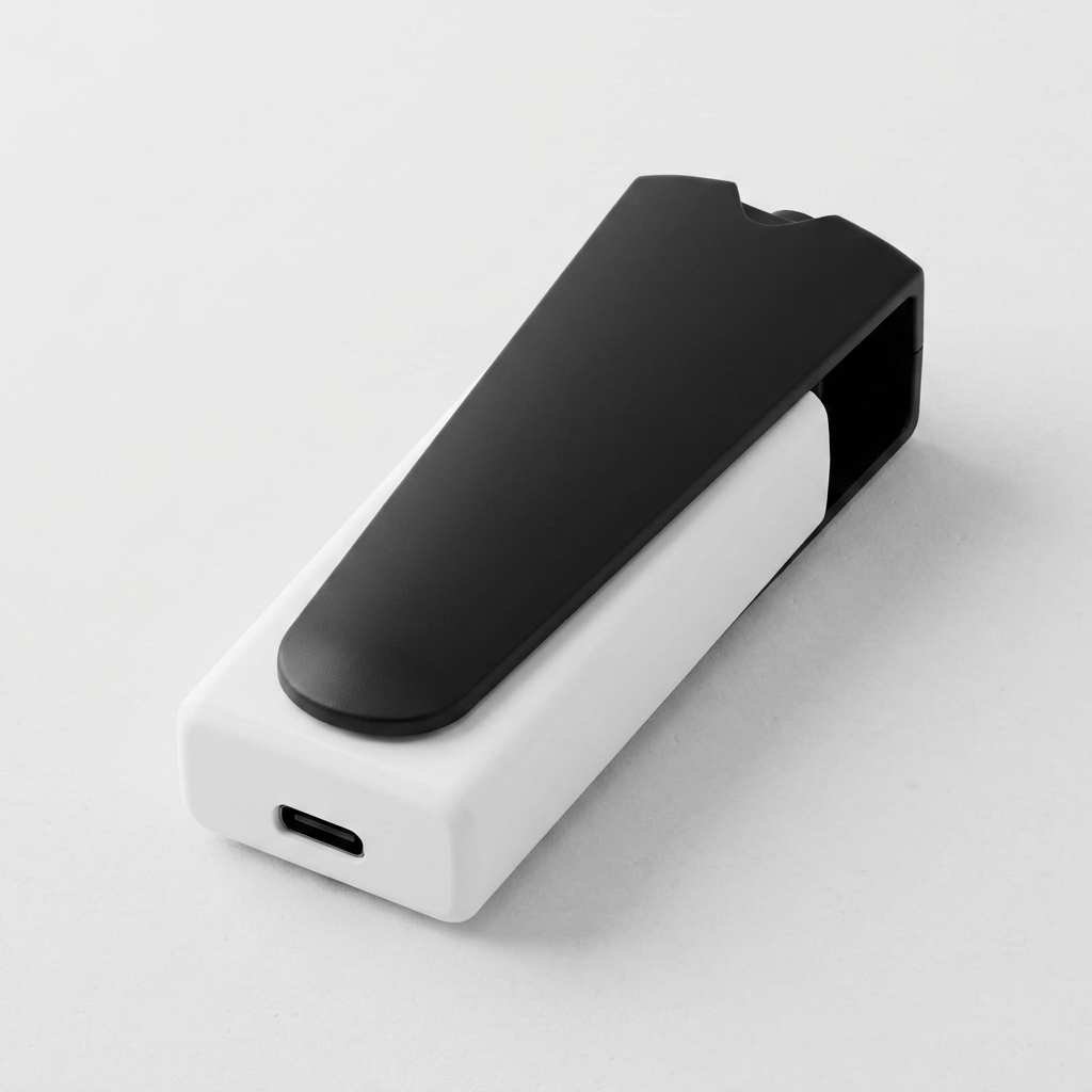 컴스 C타입 USB 전자라이터, 블랙, 1개
