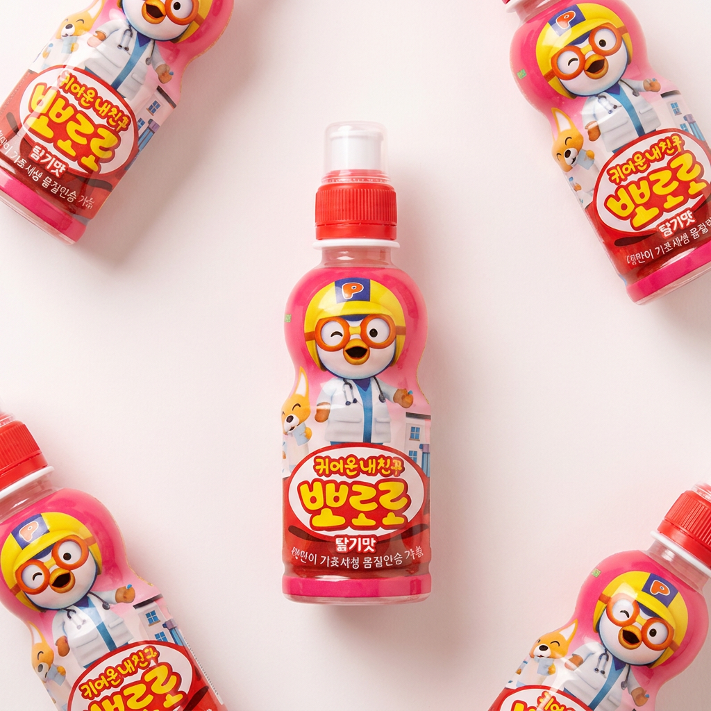 뽀로로 딸기맛 음료, 235ml, 24개