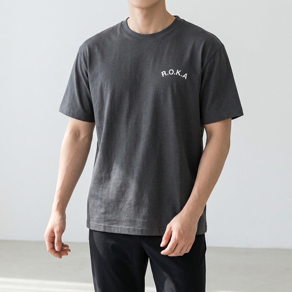 로카 남녀공용 에어쿨 데일리 티셔츠, 네이비, 95, 1개