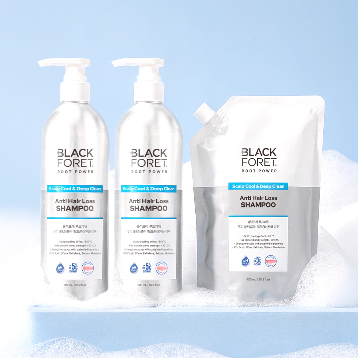 블랙포레 루트파워 두피 쿨 앤딥클린 탈모증상완화 샴푸, 500ml, 2개 + 리필, 450ml, 1개 가격 추이 블랙포레 루트파워 두피 쿨 앤딥클린 탈모증상완화 샴푸, 500ml, 2개 + 리필, 450ml, 1개 - 최저가 27,807원