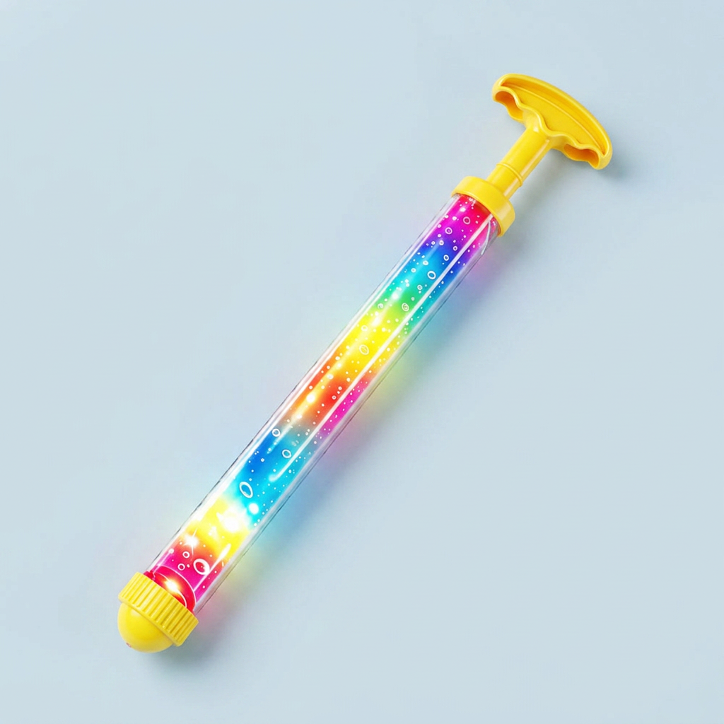 WPS637 A LED 무지개 불꽃놀이 워터건, 옐로우, 1개