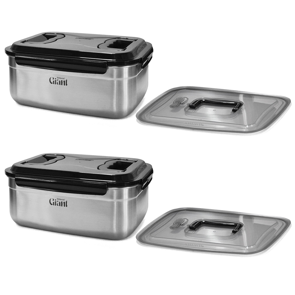 키친아트 자이언트 스텐 김치통, 7L, 누름판포함 2P, 1개