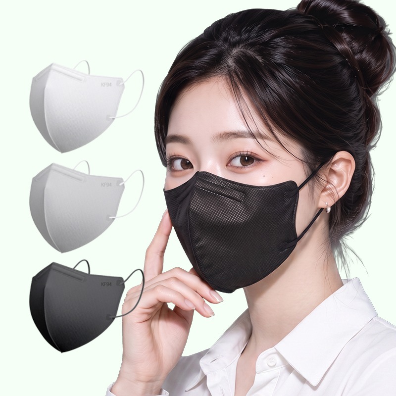 KF94 새부리형 마스크, 중형, 블랙, 50개