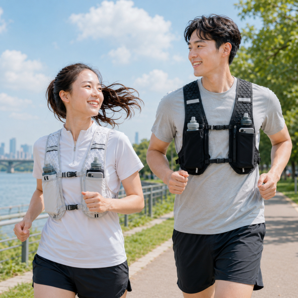 초경량 러닝 조끼, 블랙, FREE, 1개