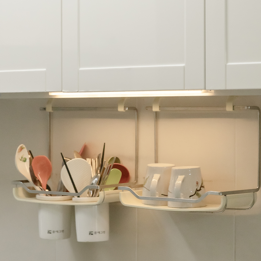모락 넬리 스퀘어 스틱 LED 무선 자석 센서등, 50cm, 전구색, 2개
