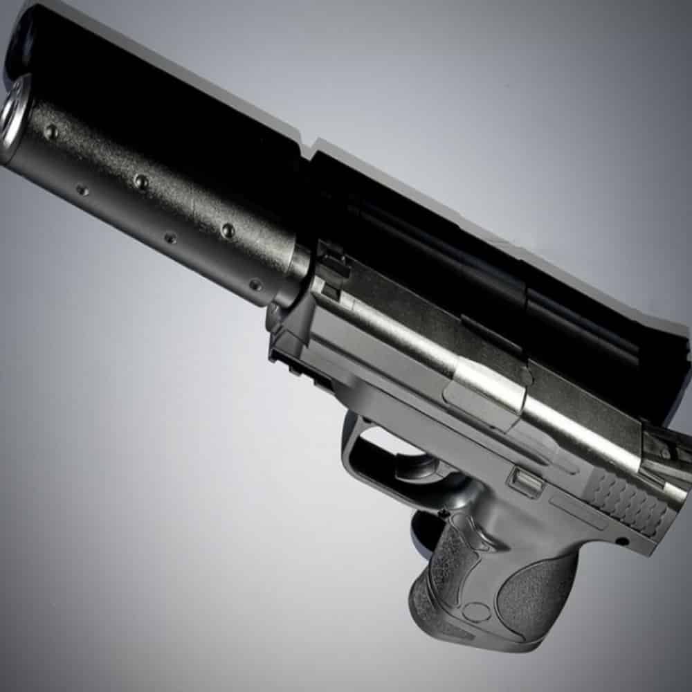 아카데미 MP9C 실리언서 에어소프트 핸드건, 1개