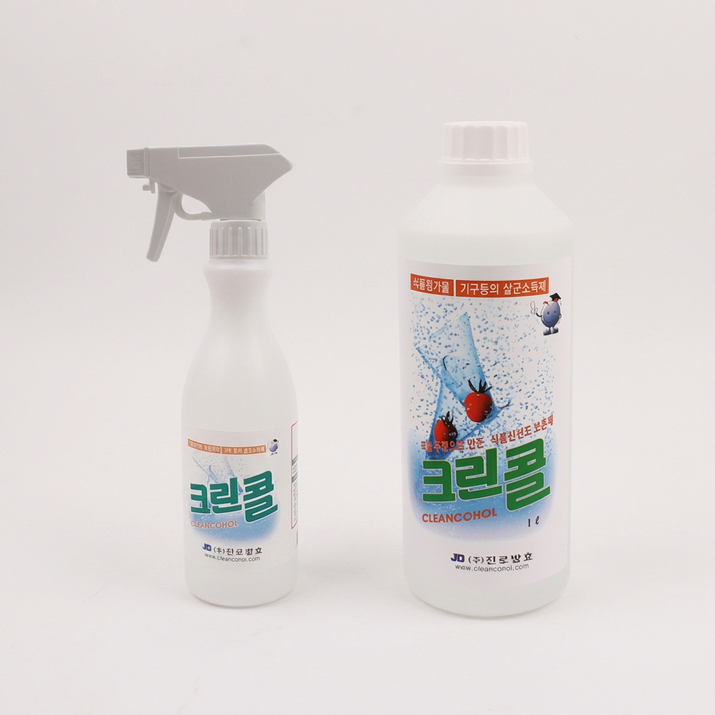 진로발효 크린콜 발효알콜 59%, 1L x 3개 + 공병 450ml, 1세트