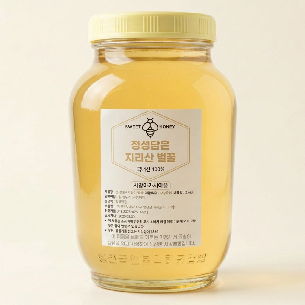지리산 사양벌꿀 아카시아, 2.4kg, 1개
