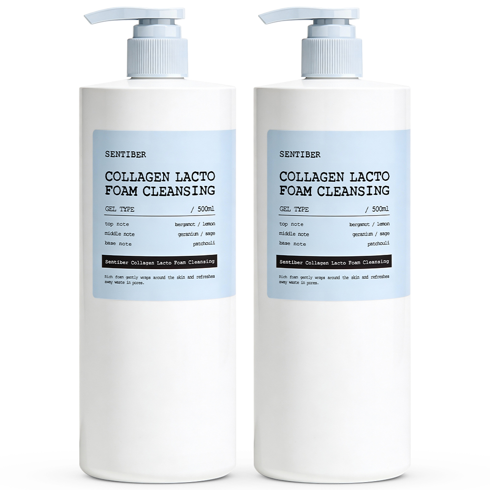센티베르 콜라겐 락토 폼클렌징, 500ml, 2개