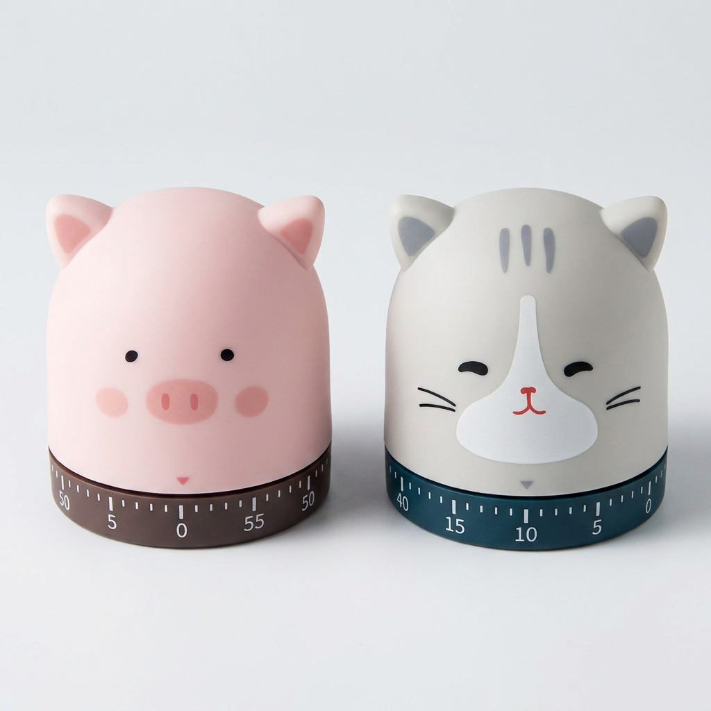 동물 친구들 주방 타이머, 고양이, 1개