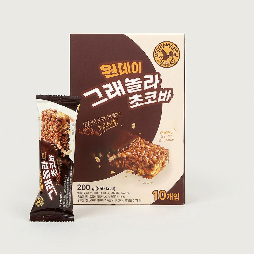 원데이 그래놀라 초코바, 20g, 10개, 4세트
